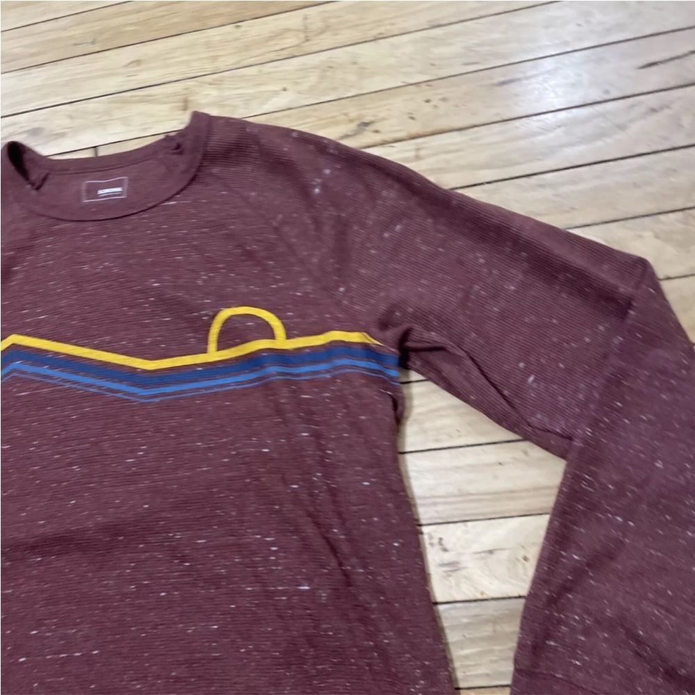 Sonoma Pique Knit Sweater Men XL Red Burgundy Sunshine Graphic Outdoor Active XL - Picture 15 of 16